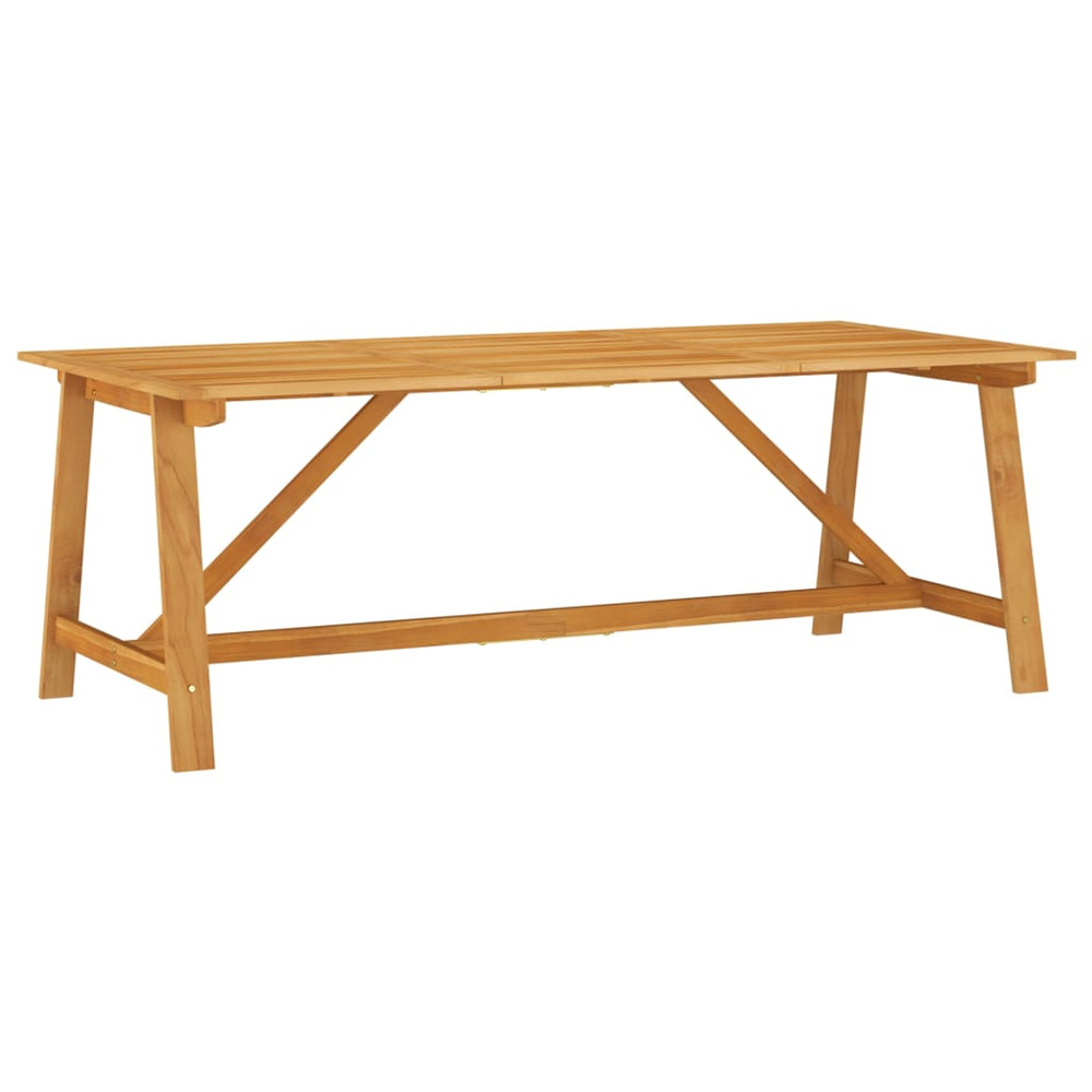 Table à manger de jardin 206x100x74 cm bois d'acacia massif