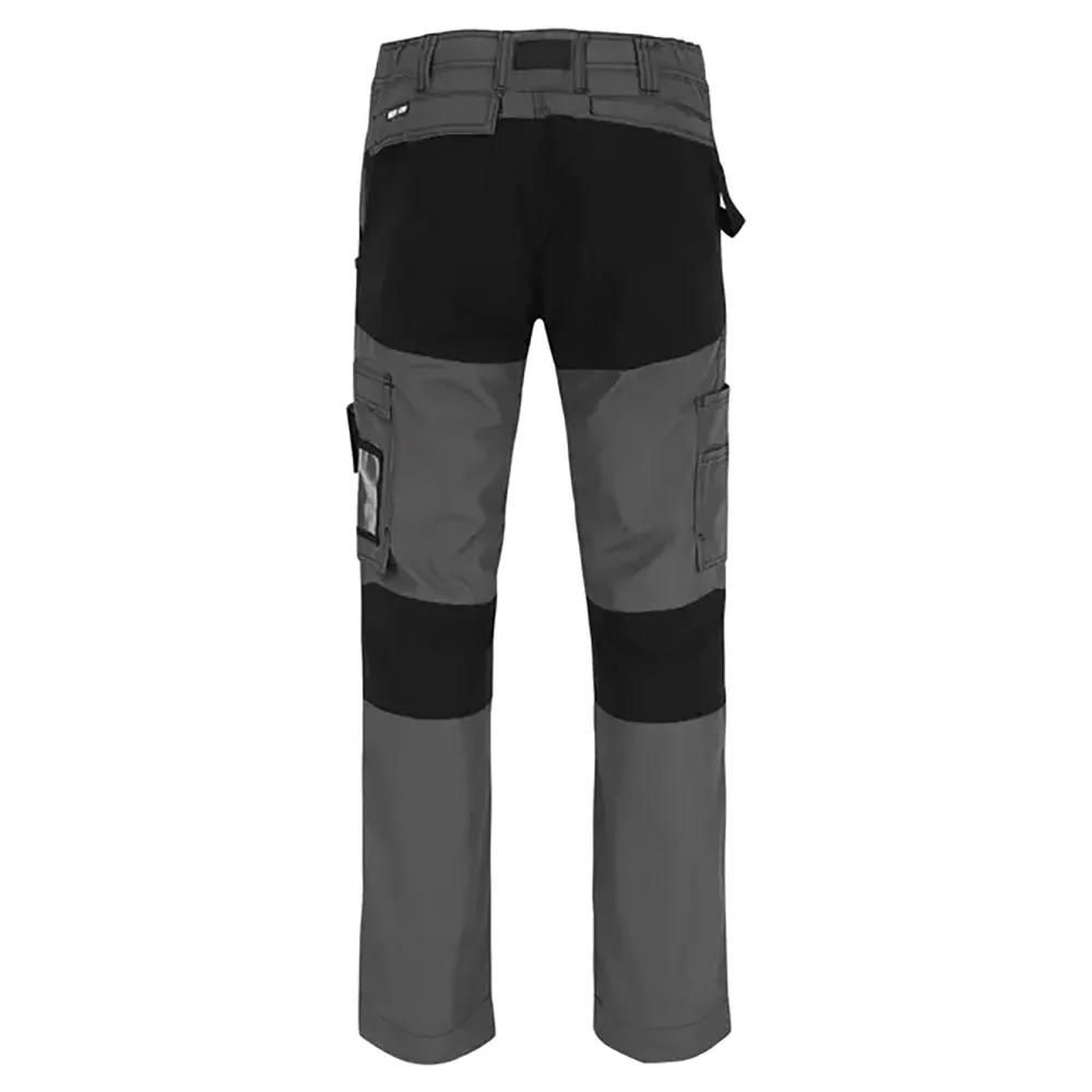 Pantalon de travail homme hector herock® - poches multiples - extensible 4 directions - noir/charbon