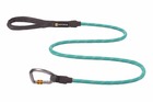 Laisse en corde knot-a-leash™ avec mousqueton à verrouillage.  couleur: aurora teal (sarcelle), taille: s
