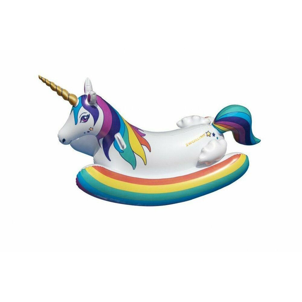 Bouée gonflable géante licorne magic 218 × 122 × 91 cm – swimline