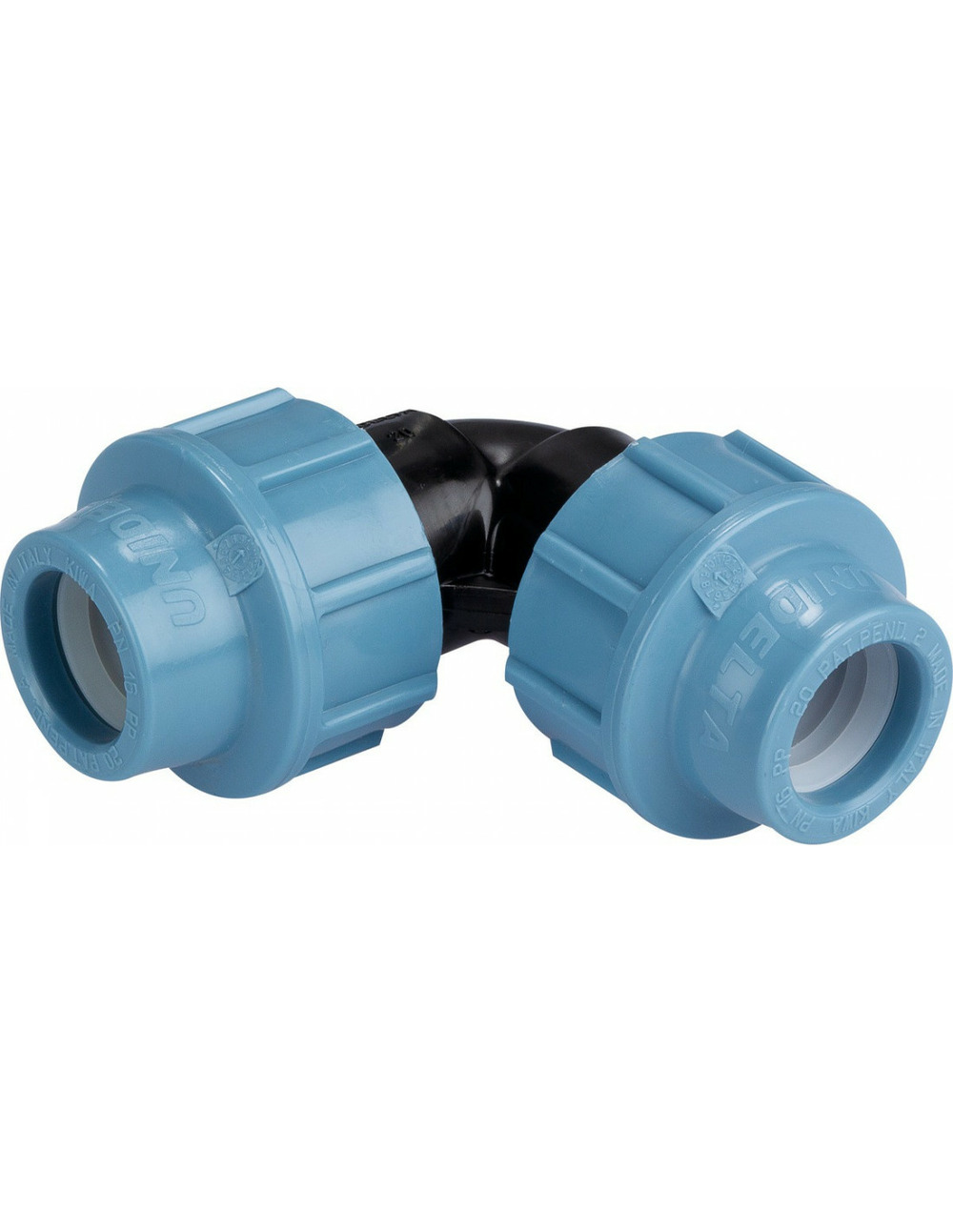 Coude 90° à compression pour tube pe | raccord polypropylène - 20mm