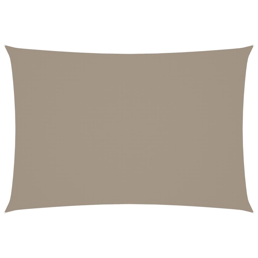 Voile de parasol tissu oxford rectangulaire 2,5x4,5 m taupe