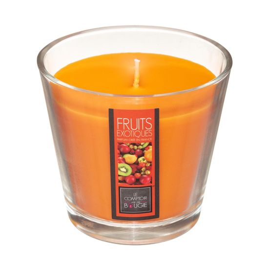 Bougie parfumée fruits exotiques pot en verre 190 g