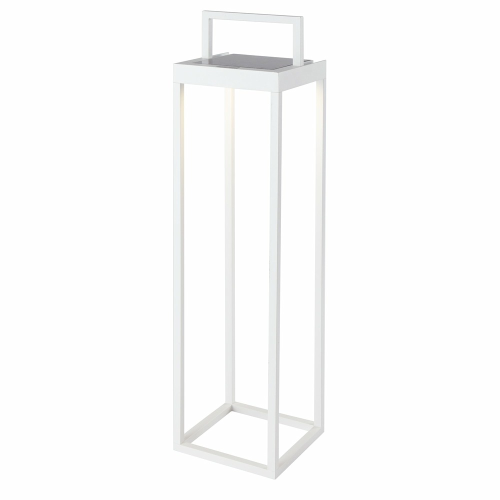 Lanterne solaire blanc chic en aluminium Ã âŠ