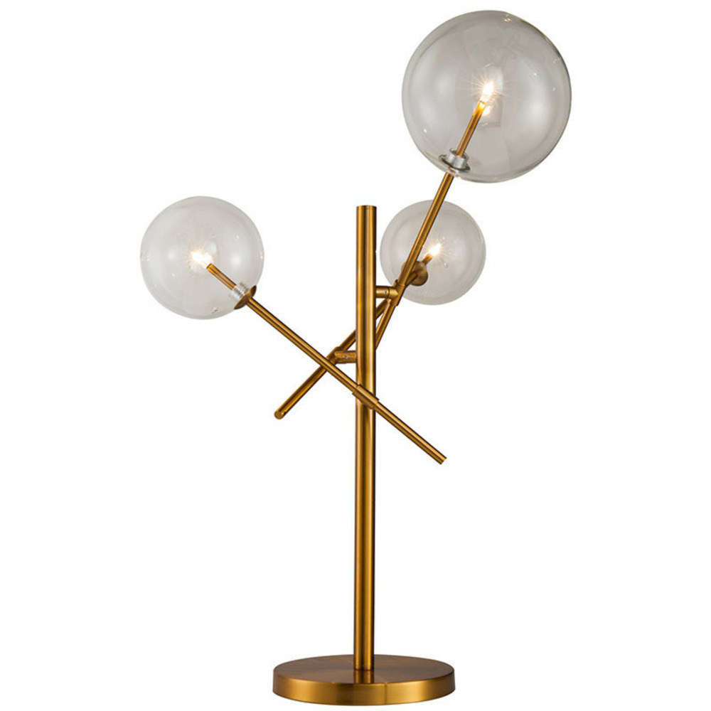 Lampe cosmo métal doré 50x70x90cm