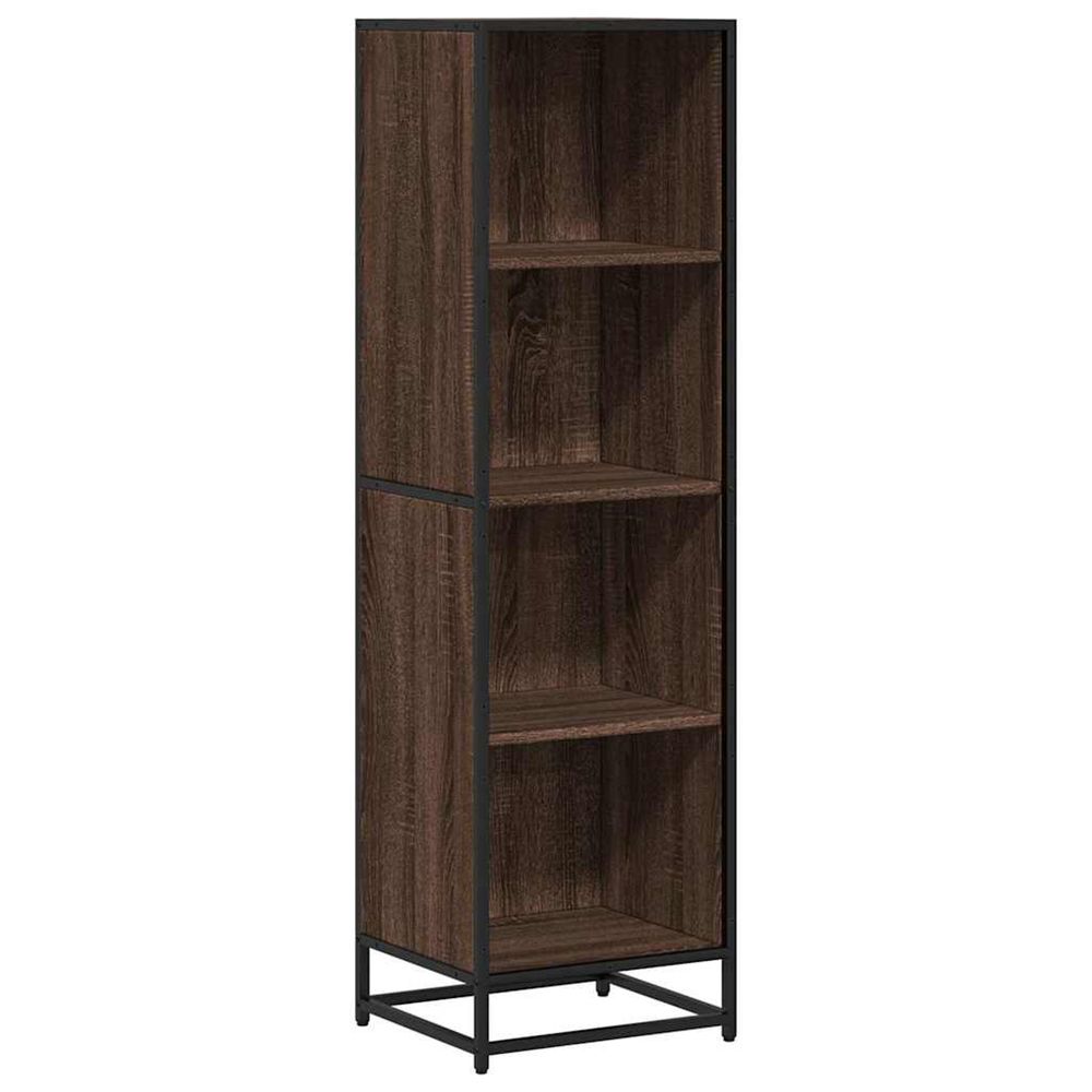 Bibliothèque chêne marron 40x35x139 cm bois d'ingénierie