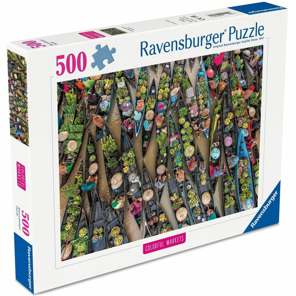 Puzzle marché flottant en indonésie 500 pcs