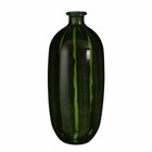 Mica decorations vase montello - 19x19x45 cm - verre - vert foncé