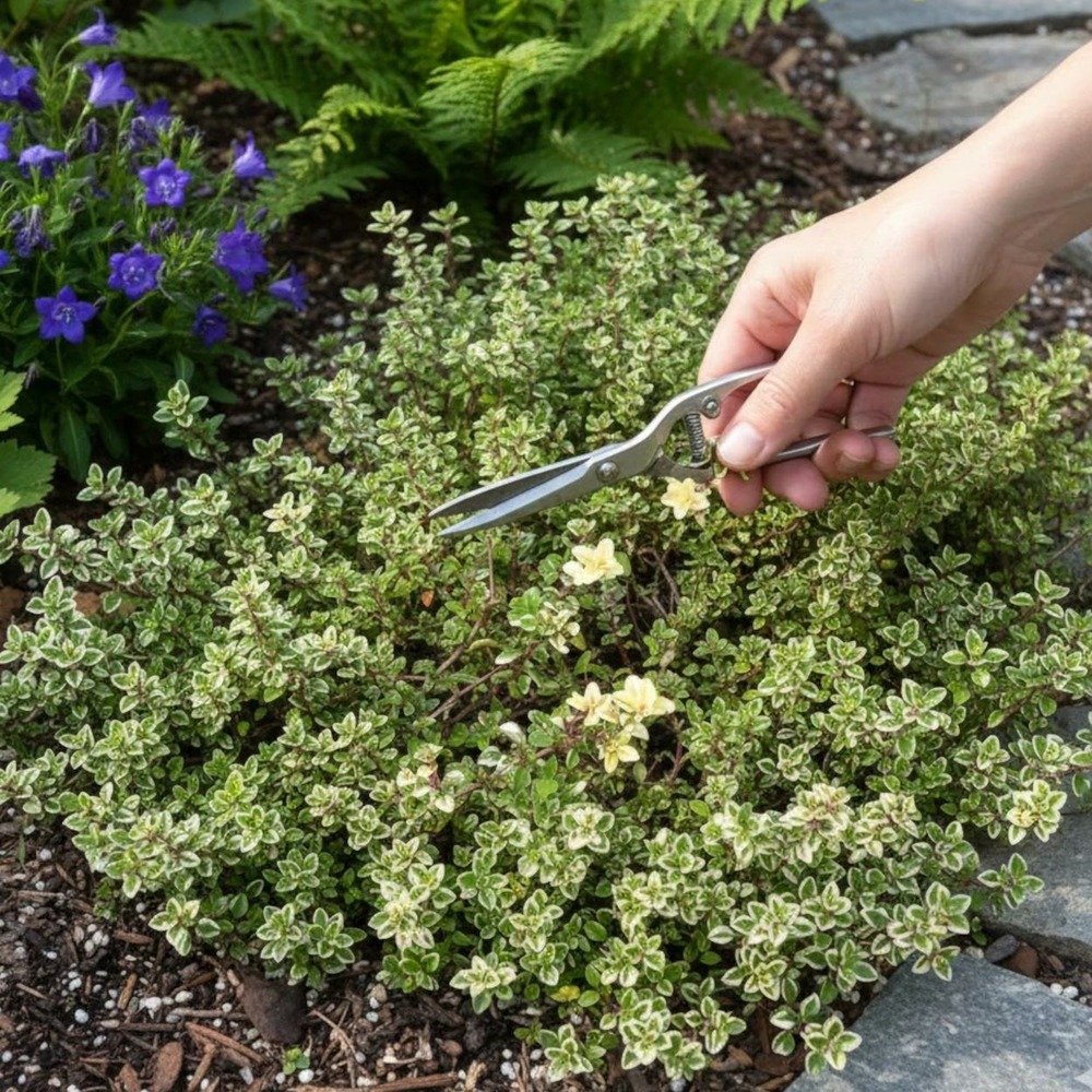 Thym panaché foxley - sans traitement lot de 3 godets