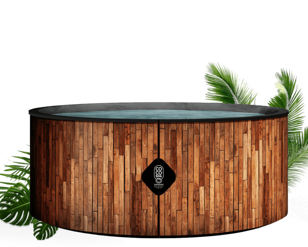 COCO SPA BALI Spa Gonflable | 180 cm de diamètre | 1100 litres | moteur 2240 w | jusqu'à 6 personnes | massage 140 jets