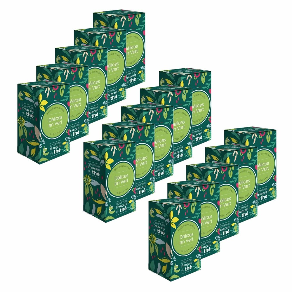 Thé délices en vert - 5 sachets - comptoir français du thé