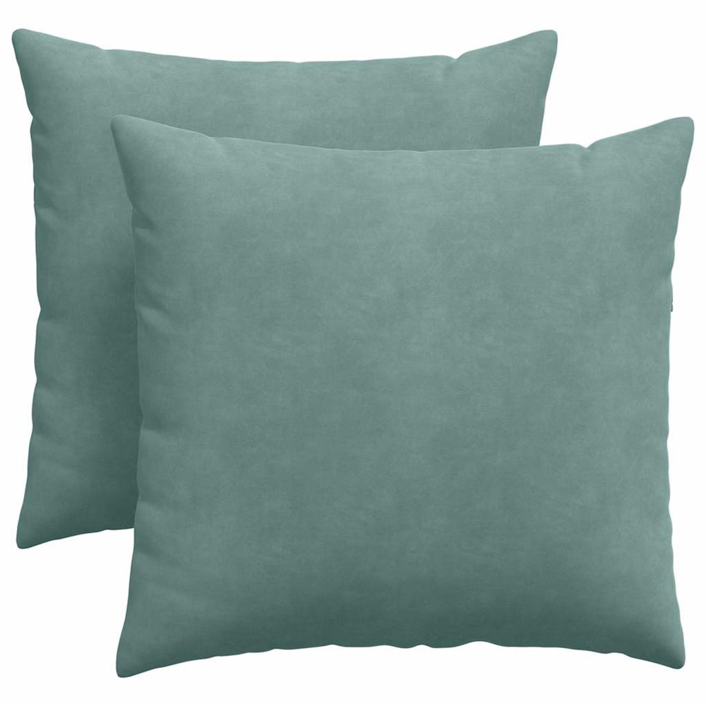 Coussins de canapé 2 pcs vert mer 45 x 45 cm