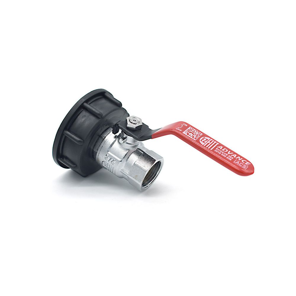 Raccord s60x6 avec robinet en laiton à boisseau sphérique sortie femelle 3/4''