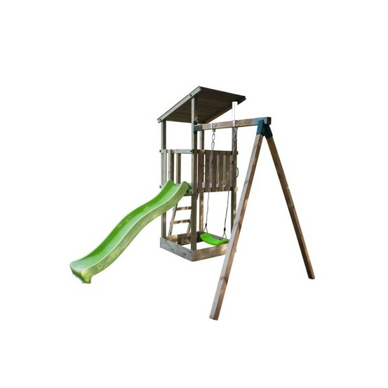 Aire de jeux masgames nautilus l avec balançoire balançoire individuelle