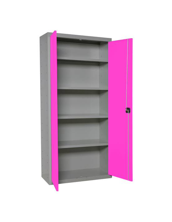 Casier-armoire simonlocker prof.dism.multi. 180x80x40 2/4 gr/rs gris/rose 1800x800x400 - simonrack