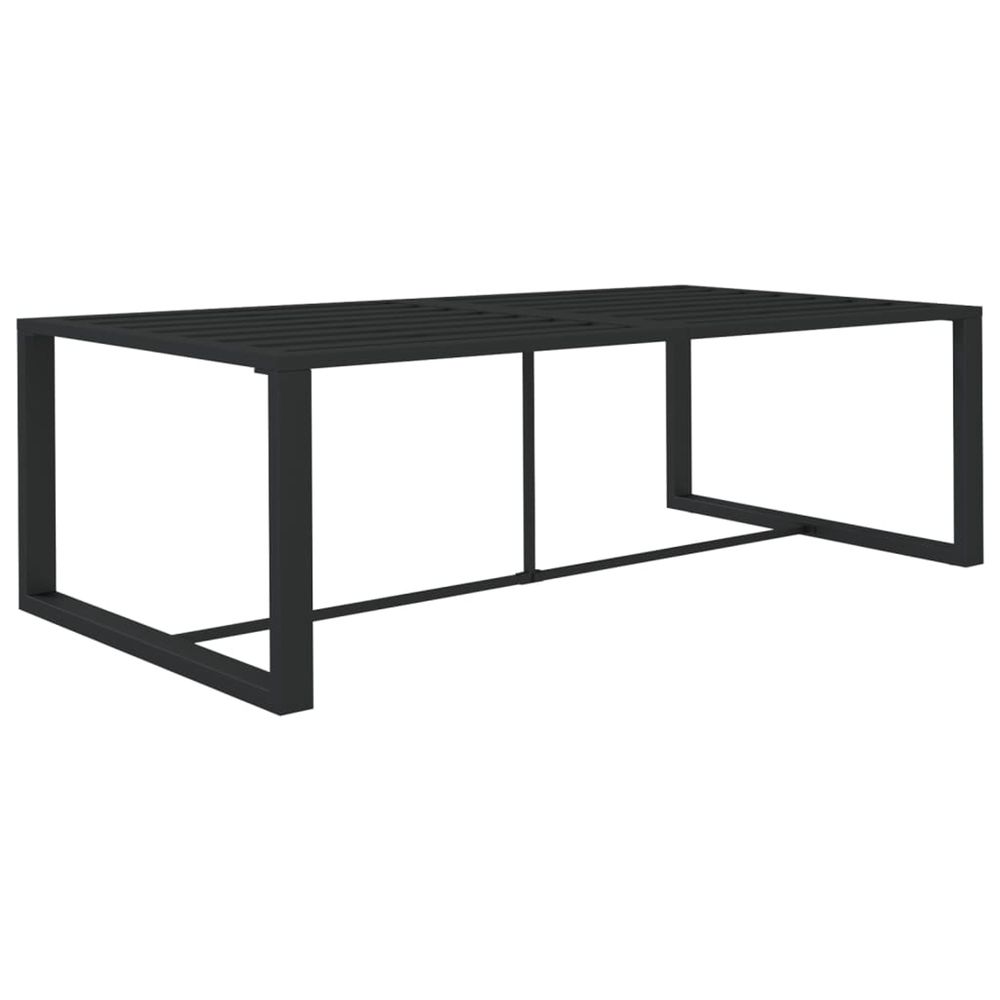 Table à dîner d'extérieur anthracite 120x60x66 cm aluminium