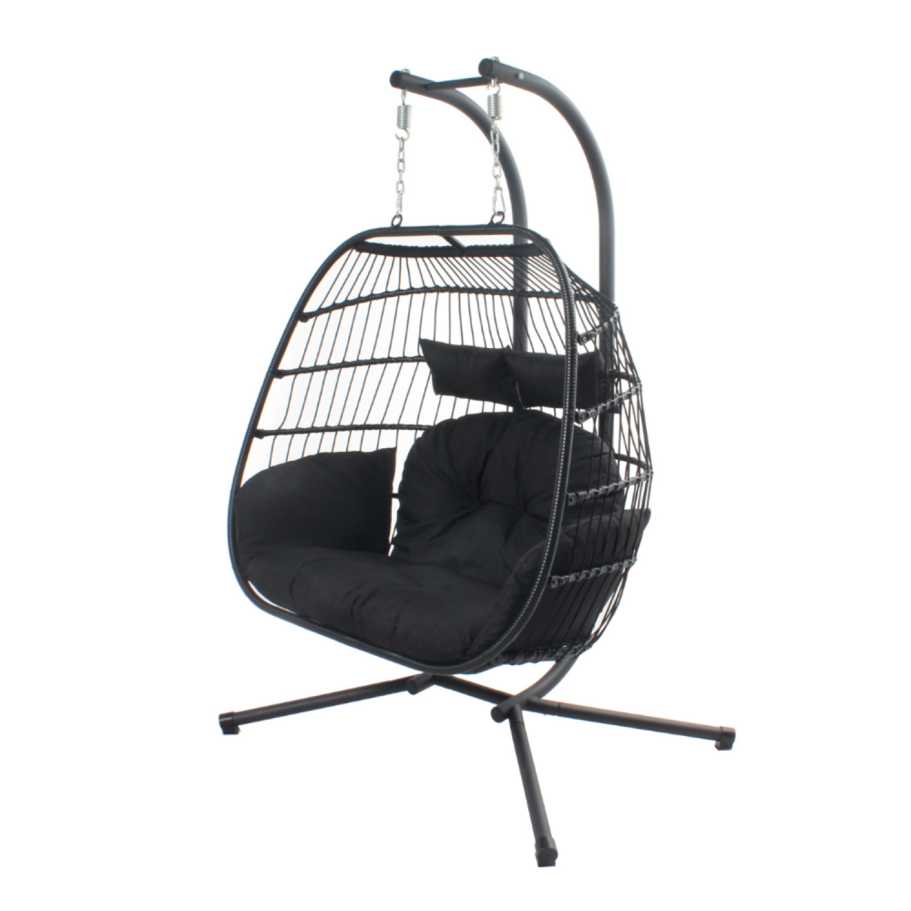Fauteuil suspendu 2 places noir faro