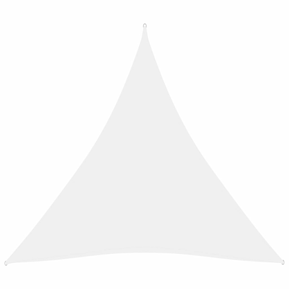 Voile toile d'ombrage parasol tissu oxford triangulaire 4 x 4 x 4 m blanc