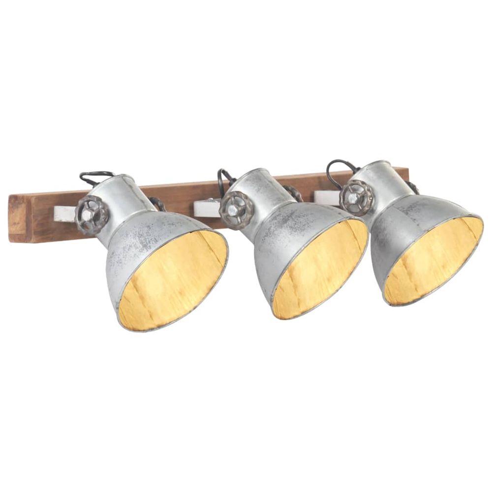 Lampe murale industrielle argenté 65x25 cm e27
