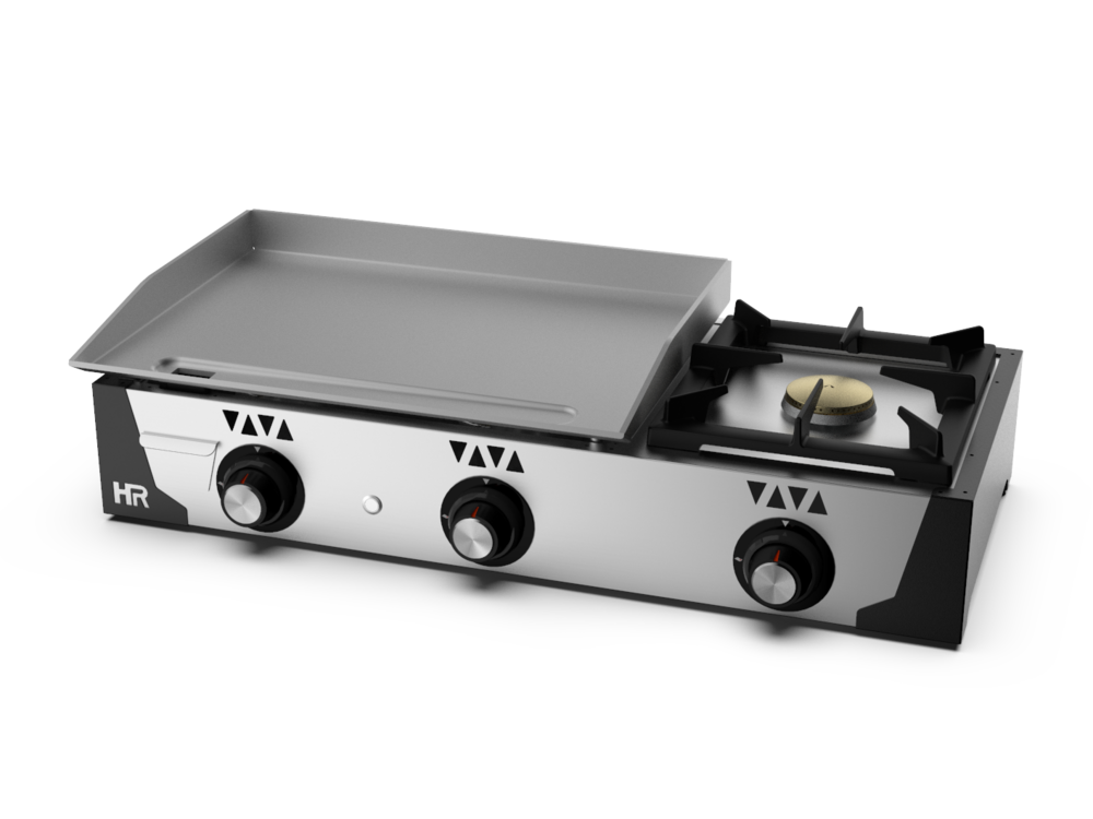 Plancha gaz acier poli 6 mm 11300 w - hr fainca