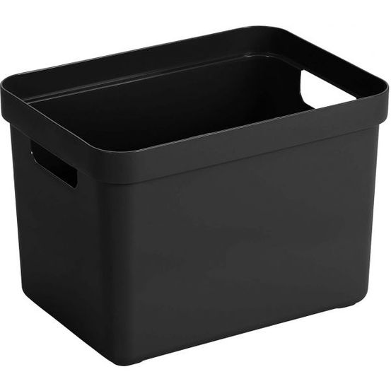 Boîte de rangement sigma home box 18l noir