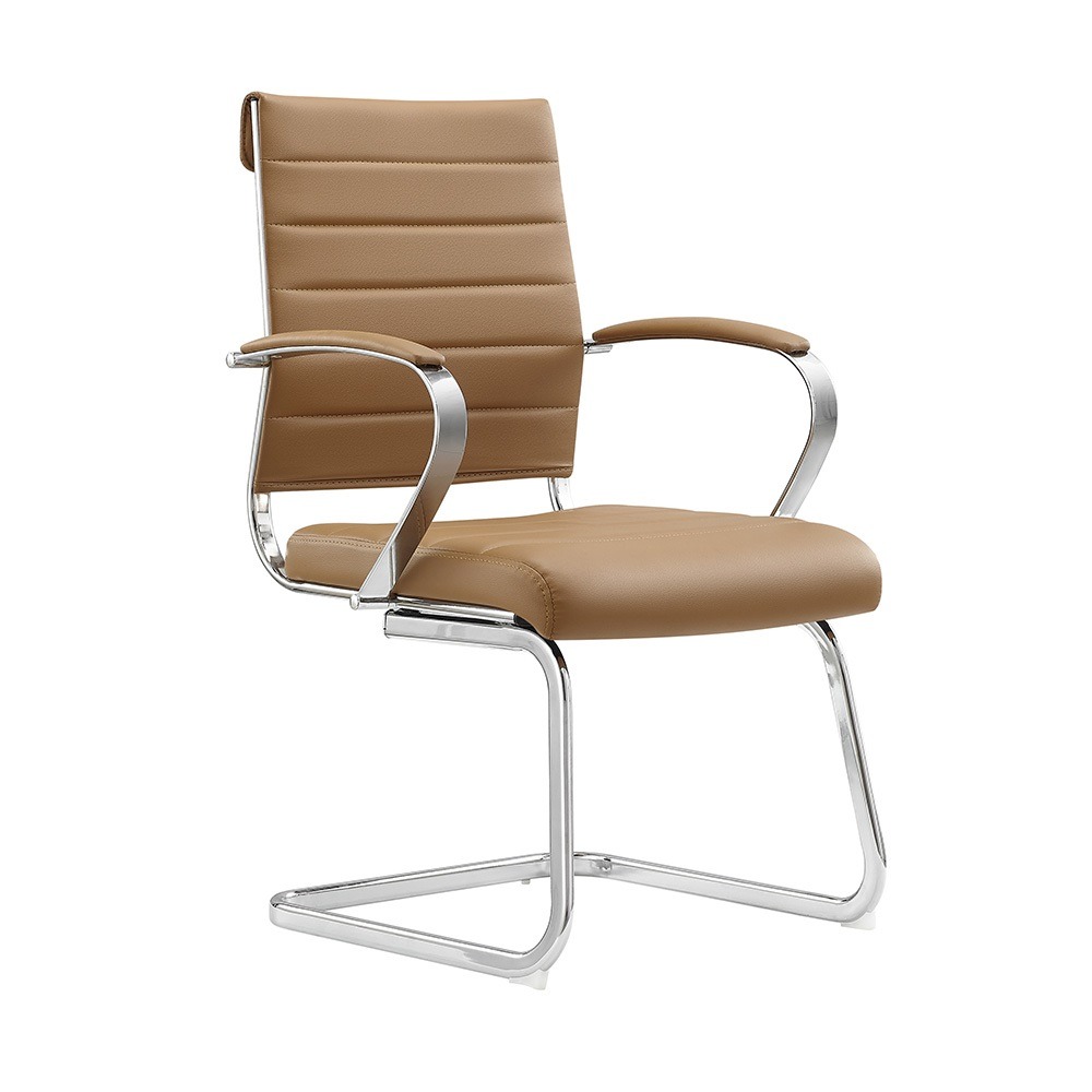 Chaise de salle à manger/de conférence design cadix - cognac