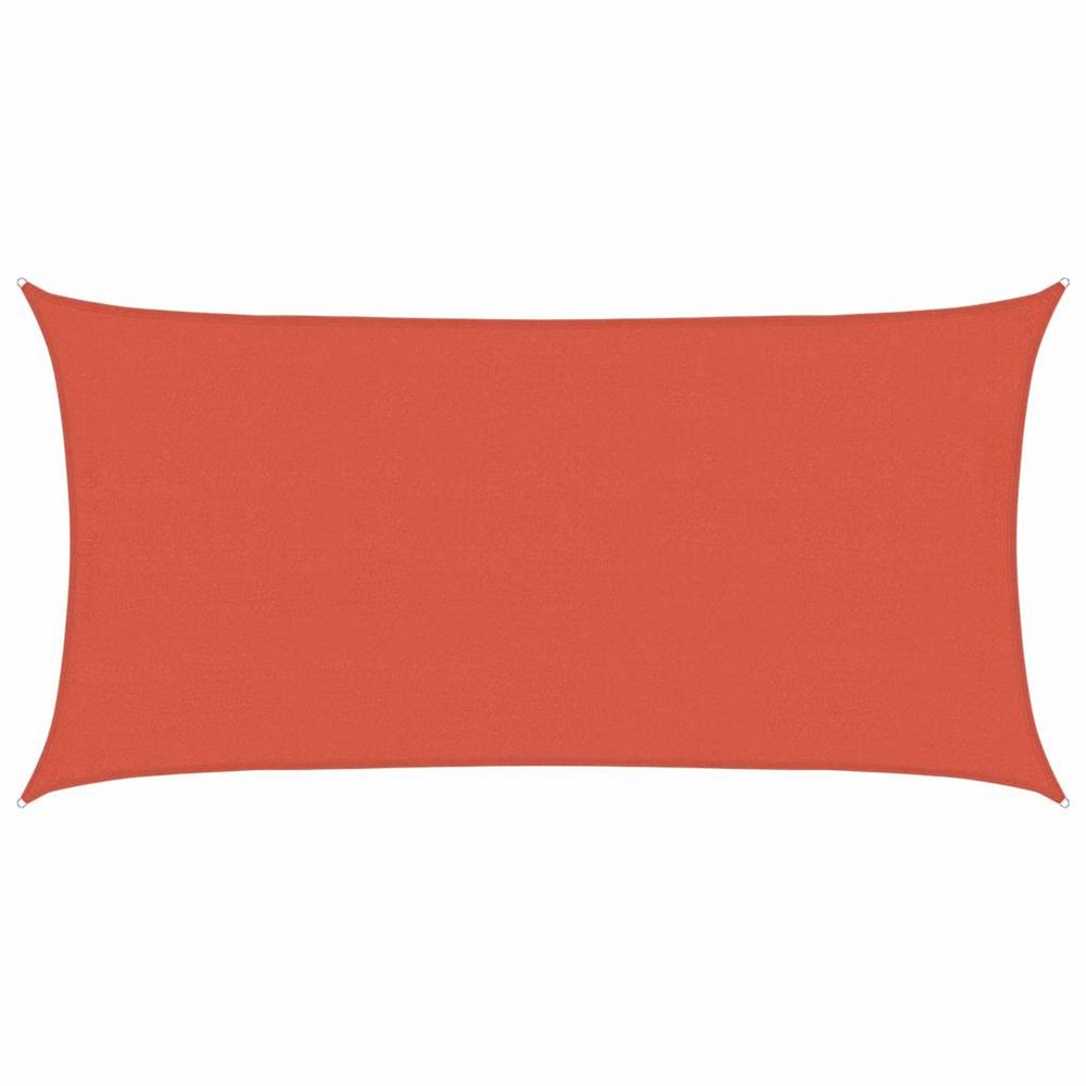 Voile d'ombrage 160 g/m² terre cuite 4x7 m pehd