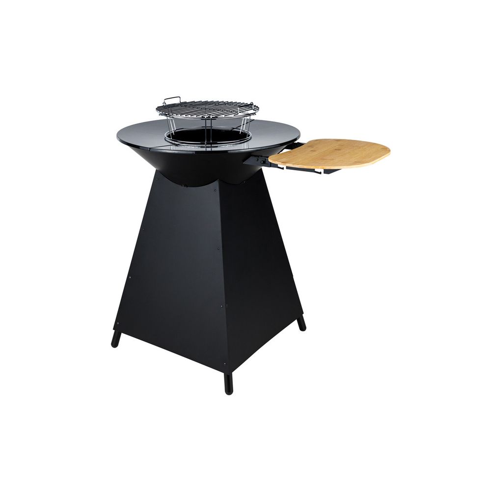 Brasero de cuisson avec plaque en fonte amovible