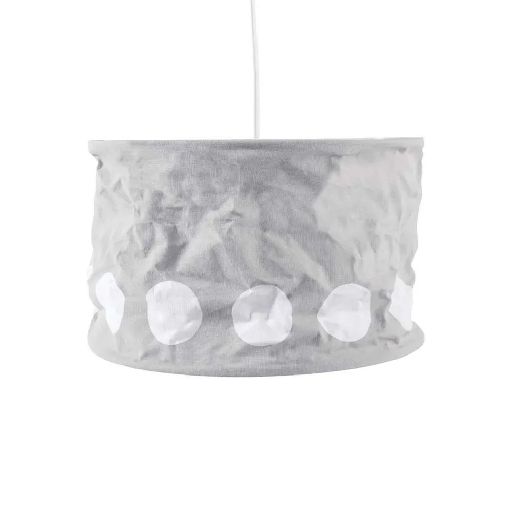 Kids concept lampe à suspendre gris bleu points blanc