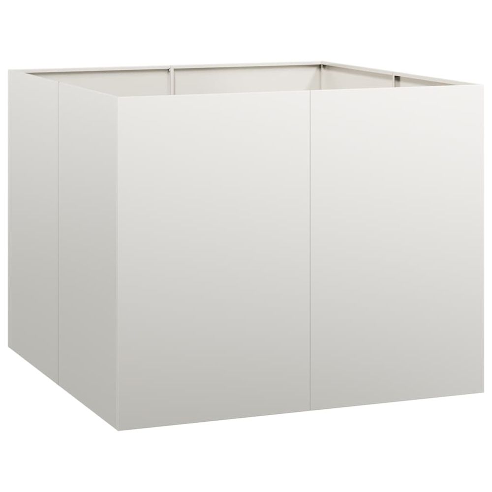Jardinière d'extérieur 100x100x80 cm acier inoxydable