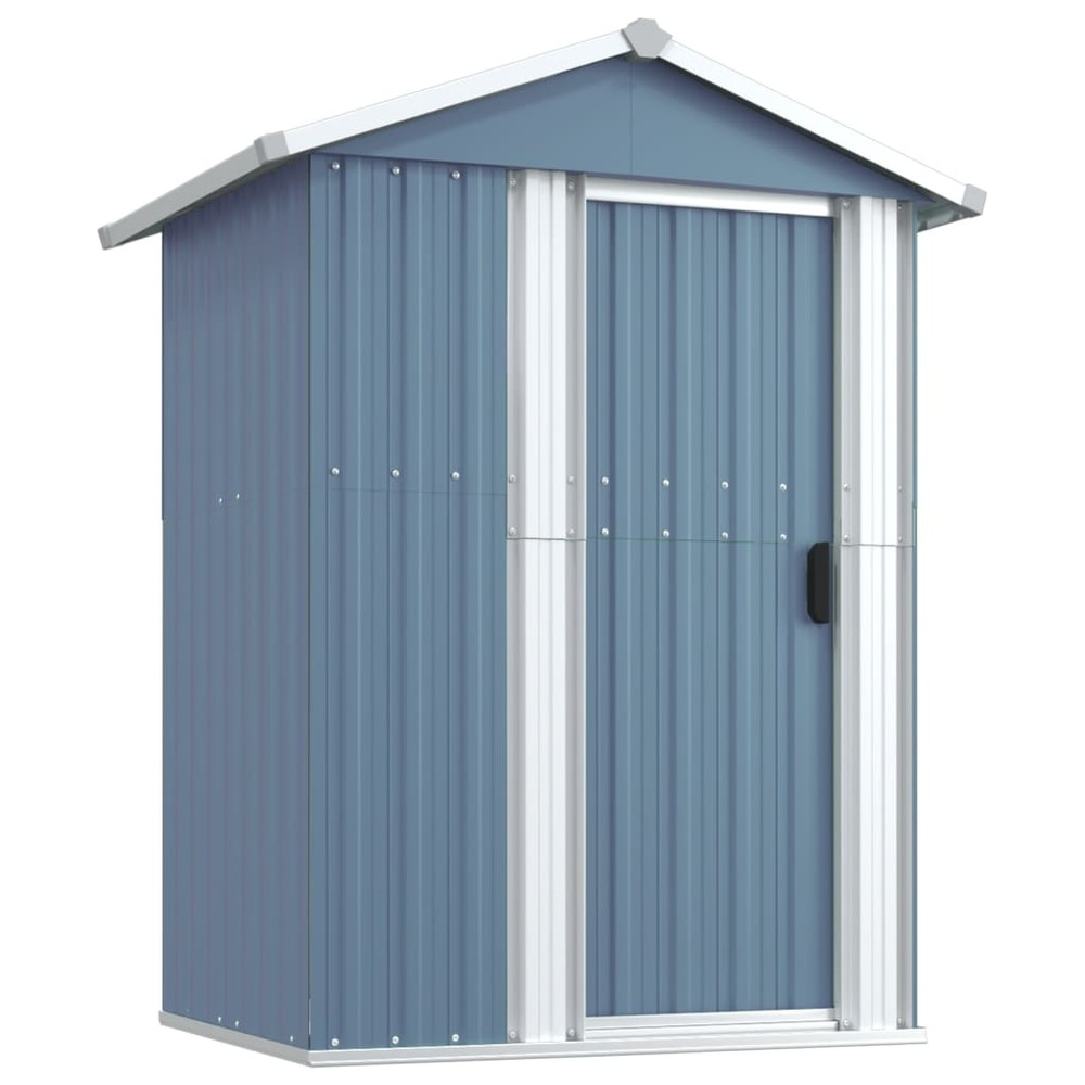 Abri de jardin cabane cabanon maison de stockage remise extérieur hangar outils robuste 126 x 97,5 x 177 cm acier galvanisé g