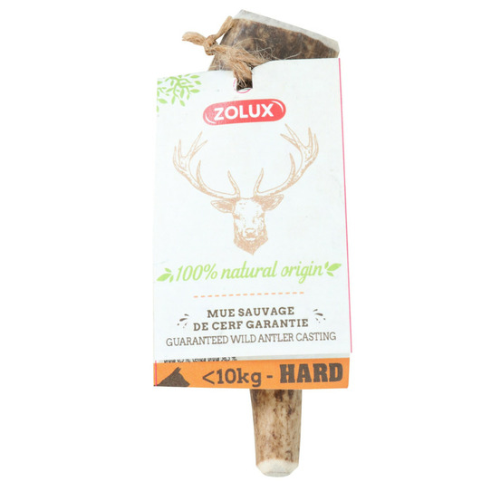 Bois de cerf entier xs friandise à mâcher pour chien de moins de 10 kg