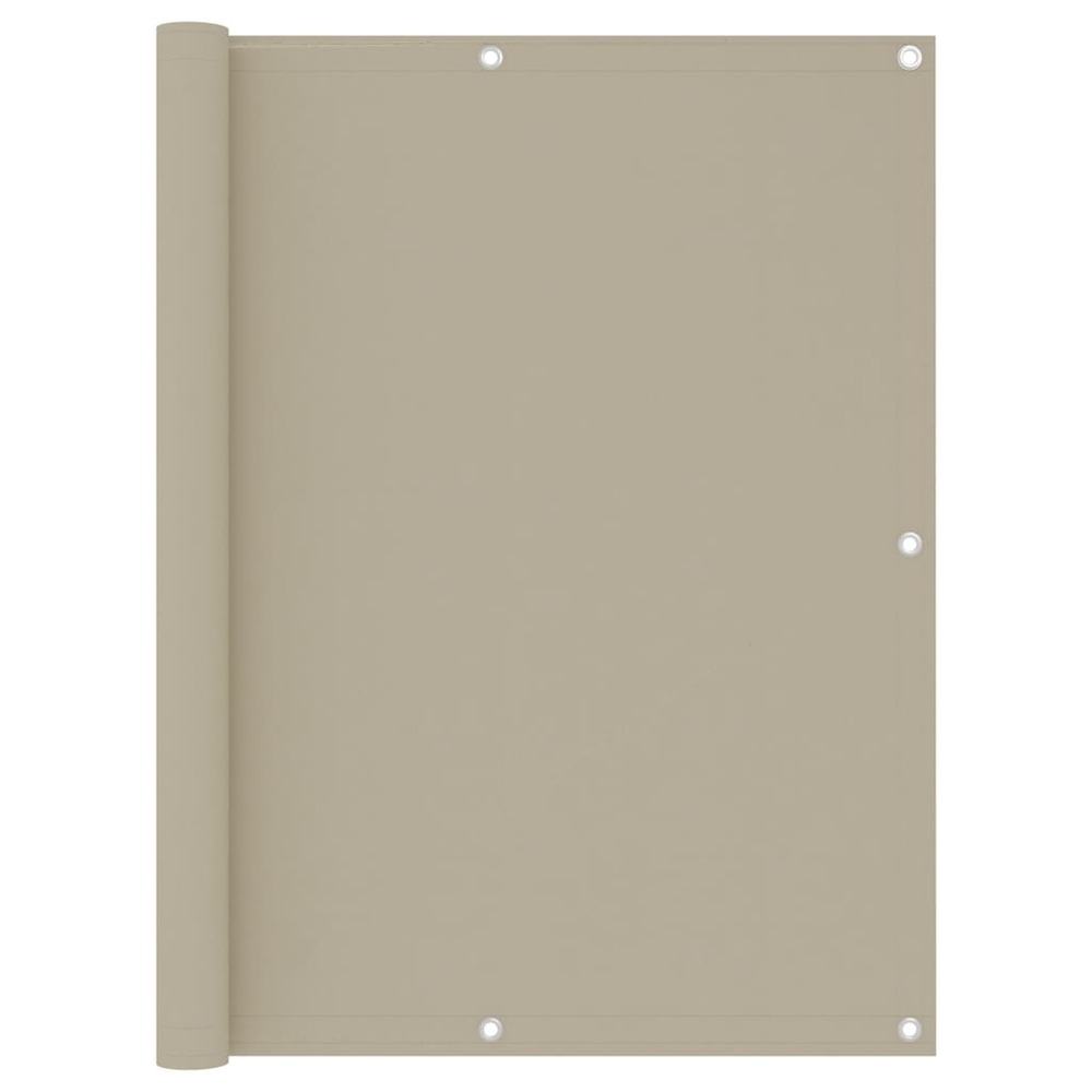 Écran de balcon brise pare vue protection confidentialité 120 x 500 cm tissu oxford beige