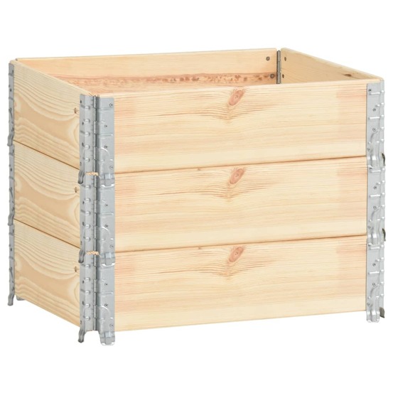 Jardinières surélevées 3 pièes 60 x 80 cm bois de pin solide