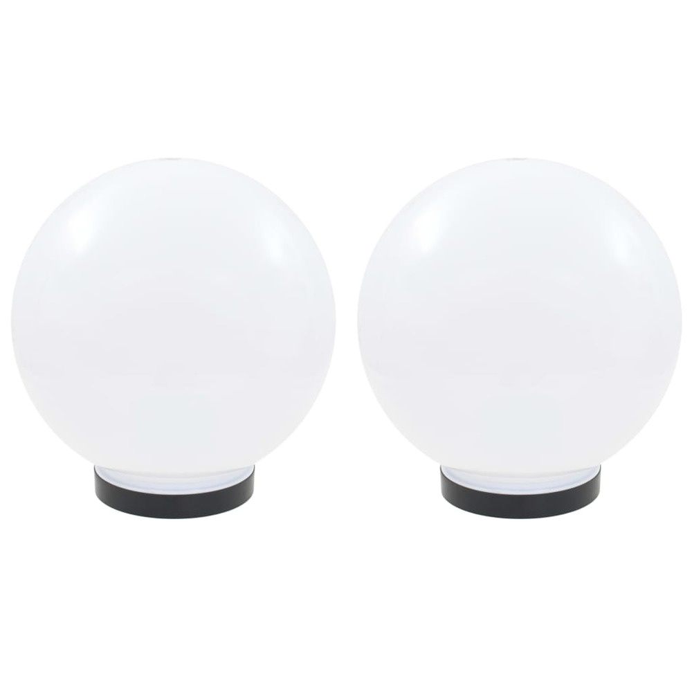 Lampe à led sous forme de boule 2 pcs sphérique 25 cm pmma