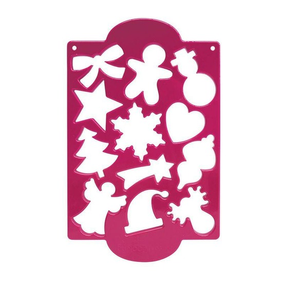 Plaque découpoirs biscuits de noël