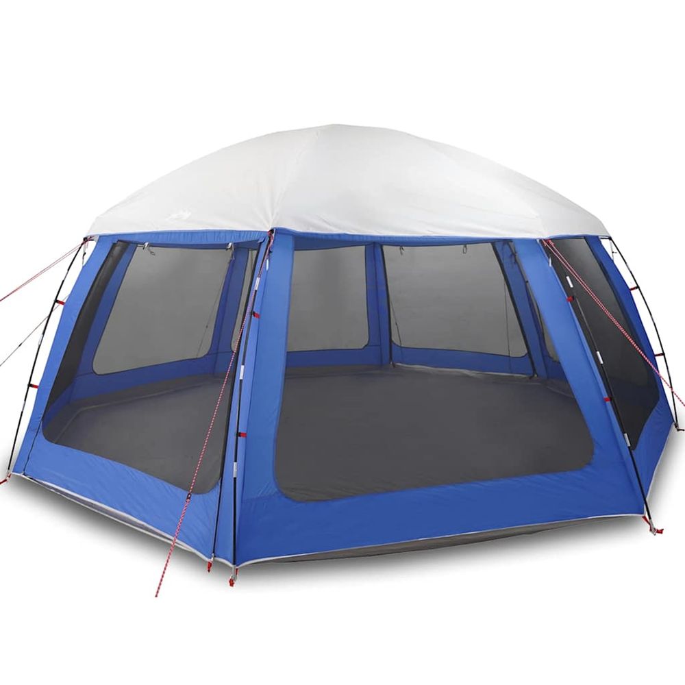 Tente de piscine moustiquaire amovible parois maille bleu azur