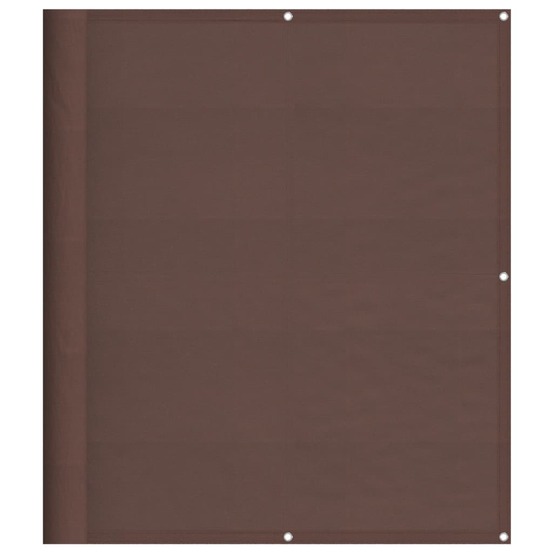 Écran de balcon marron 120x700 cm 100% polyester oxford