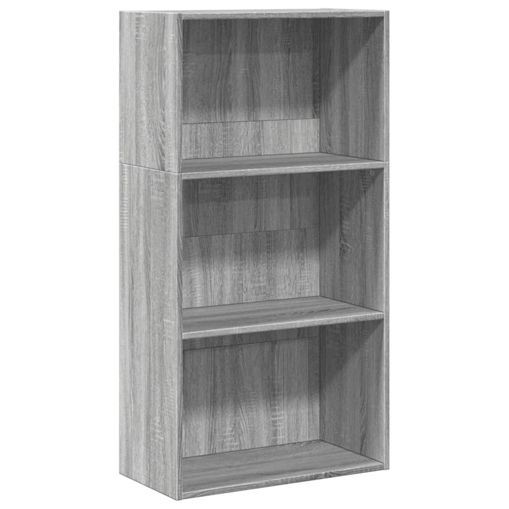 Bibliothèque sonoma gris 60x30x114 cm bois d'ingénierie