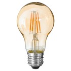 Ampoule led "standard" ambrée - filament droit e27