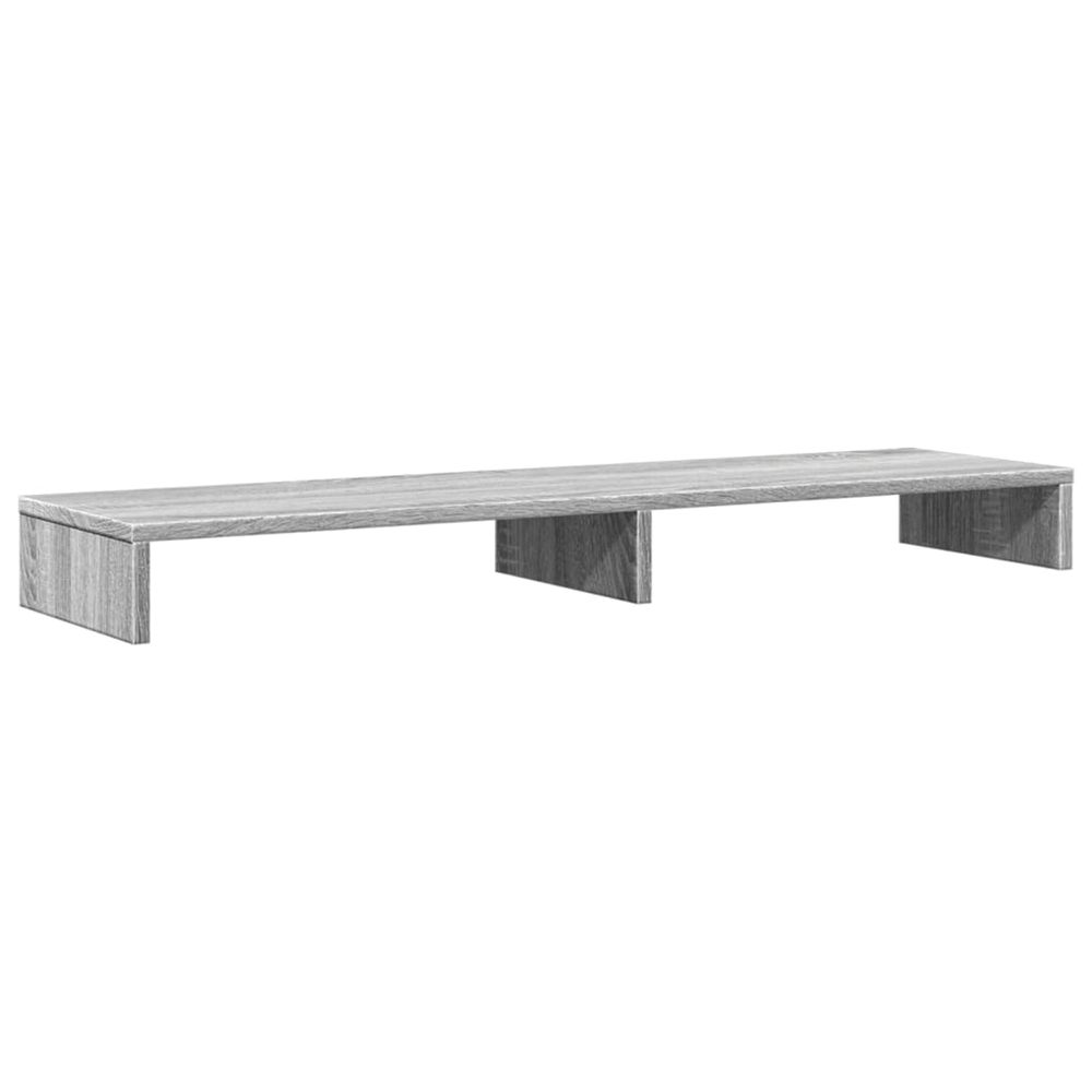 Support de moniteur sonoma gris 100x27x10 cm bois d'ingénierie