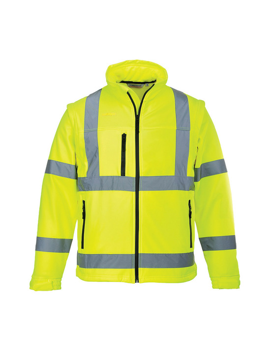Blouson hivis softshell (3 couches) couleur : jaune taille 4xl - portwest