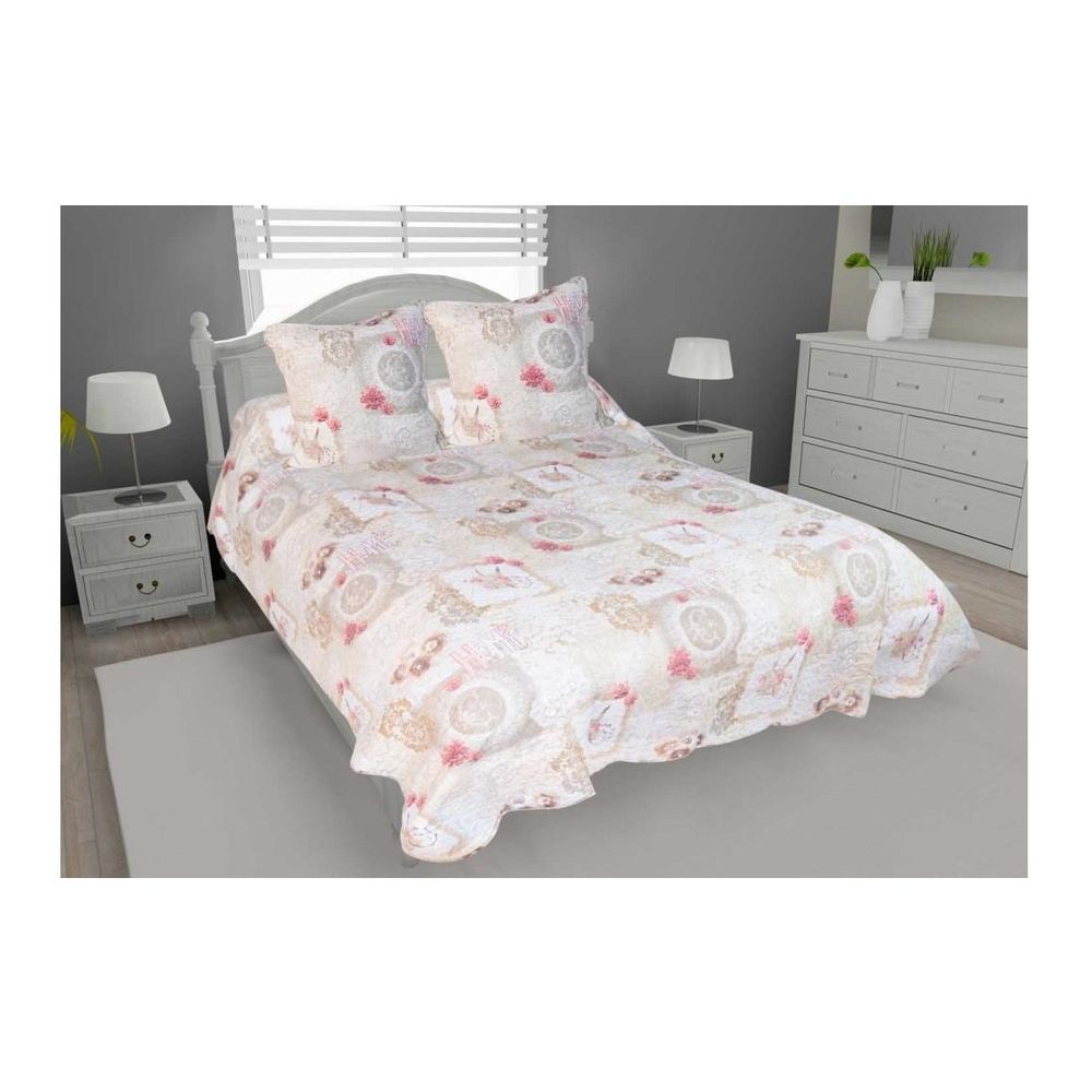 Couvre lit microfibre + taies home