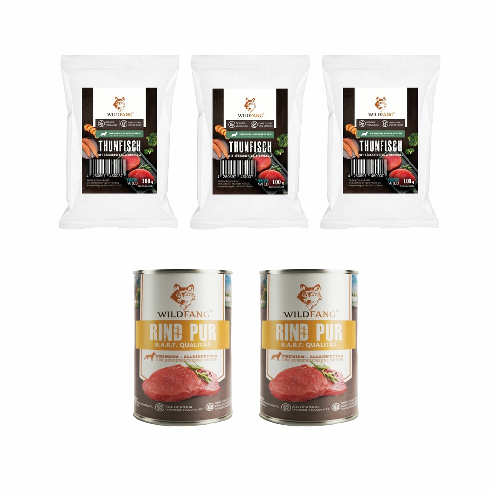 Wildfang - coffret gourmet adulte - aliments secs et humides - boeuf