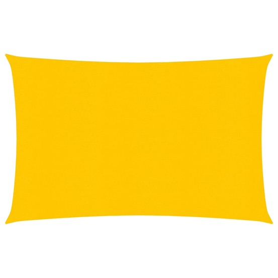 Voile d'ombrage 160 g/m² 3 x 4 m pehd jaune