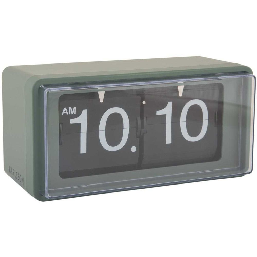 Horloge clock retro boxed flip vert