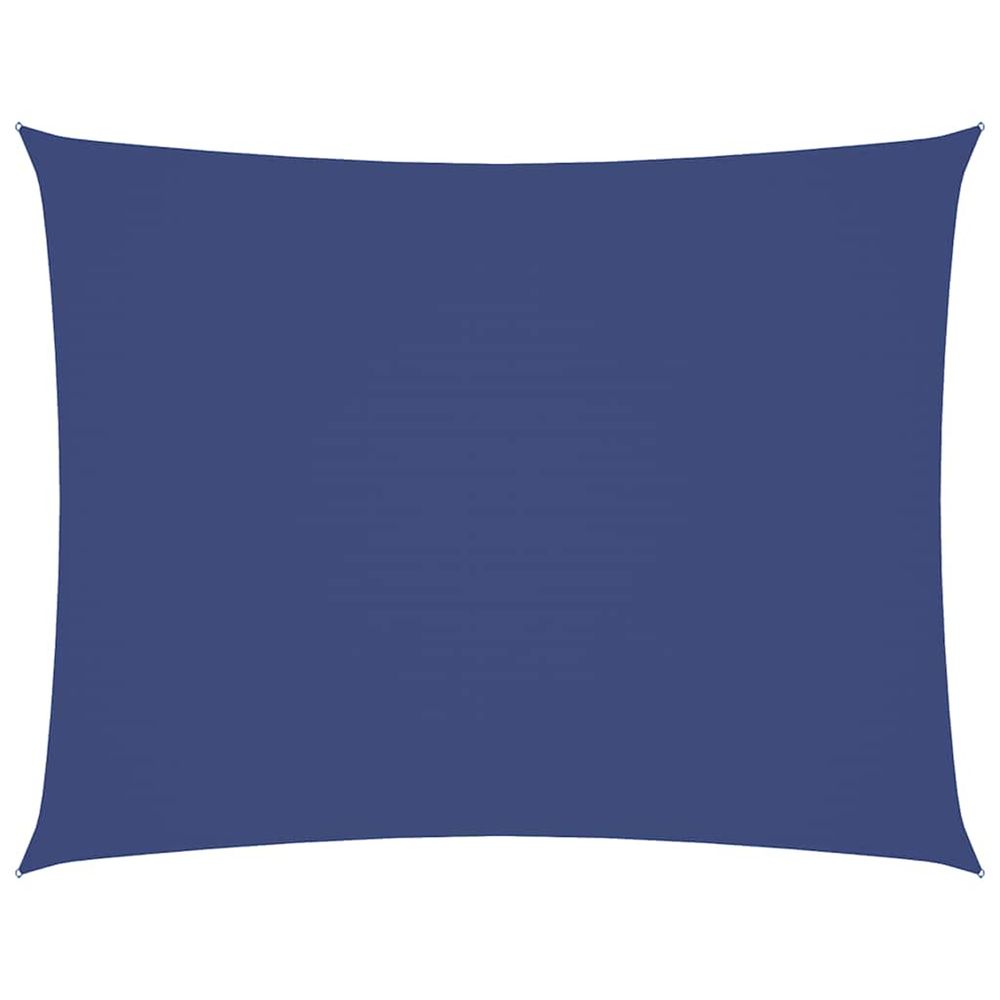 Voile de parasol tissu oxford rectangulaire 4x5 m bleu