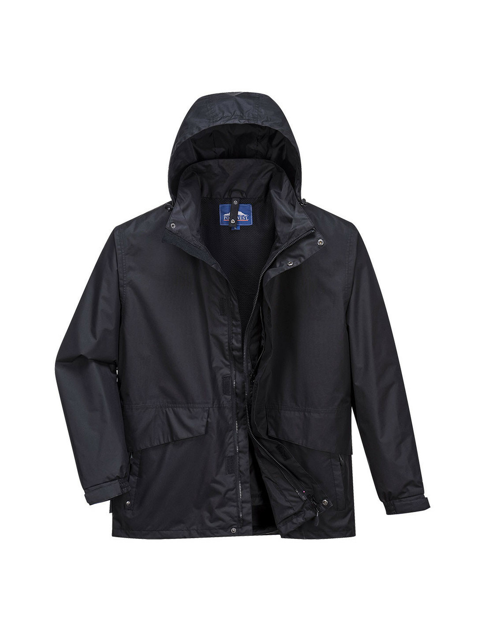 Parka respirante 3 en 1 argo couleur : noir taille xl - portwest