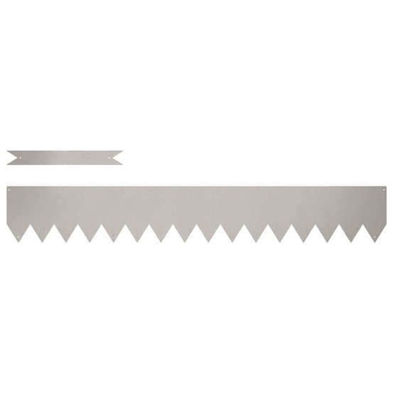 Bordure de pelouse 50 pcs marron 100 x 0.05 x 20 cm