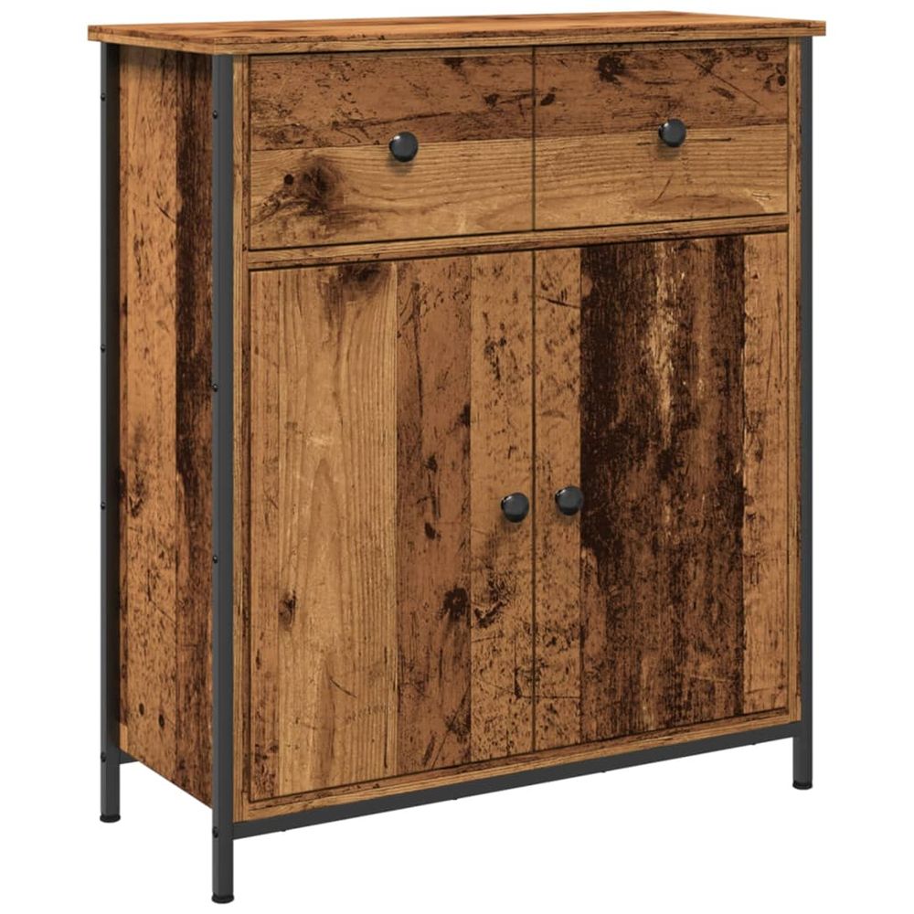 Buffet vieux bois 70x30x80 cm bois d'ingénierie
